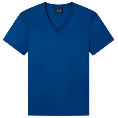 тениска,мъжки,тениски,дамски,тениски,armani,exchange,8nzt75,zja5z,short,sleeve,v,neck,t,shirt,blue,(bellwether,blue)
