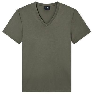 тениска,мъжки,тениски,дамски,тениски,armani,exchange,8nzt75,zja5z,short,sleeve,v,neck,t,shirt,green,(chimera)