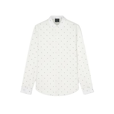 риза,с,дълъг,ръкав,дамски,ризи,мъжки,ризи,armani,exchange,xm000625,af13184,long,sleeve,shirt,white,(ax,cross,logo,off,white)