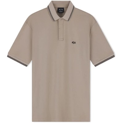 дамски,блузи,с,яка,мъжки,блузи,с,яка,armani,exchange,xm001287,af17321,short,sleeve,polo,beige,(driftwood)
