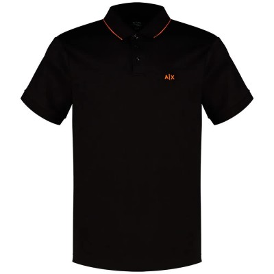дамски,блузи,с,яка,мъжки,блузи,с,яка,armani,exchange,xm001289,af10363,short,sleeve,polo,black,(black,orange,rust)