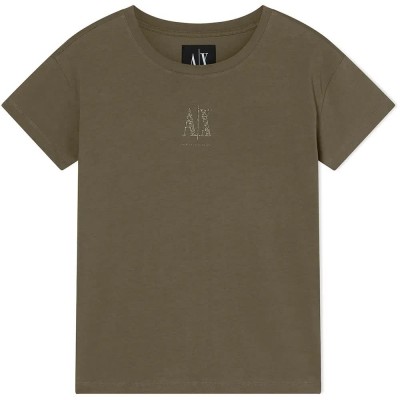 тениска,мъжки,тениски,дамски,тениски,armani,exchange,xw000830,af10356,short,sleeve,t,shirt,green,(savanna)
