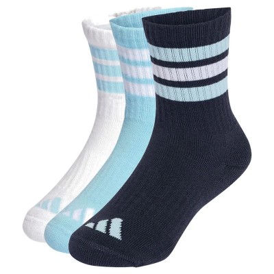 чорапи,мъжки,чорапи,дамски,чорапи,adidas,3,stripes,cushioned,sportswear,crew,socks,3,units,white,blue,(night,navy,icey,blue,white)