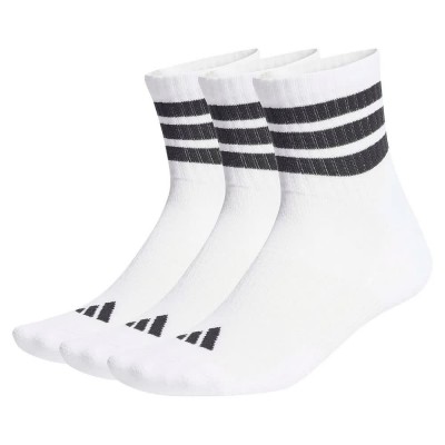 чорапи,мъжки,чорапи,дамски,чорапи,adidas,3,stripes,cushioned,sportswear,mid,cut,socks,3,units,white,(white,black,black)