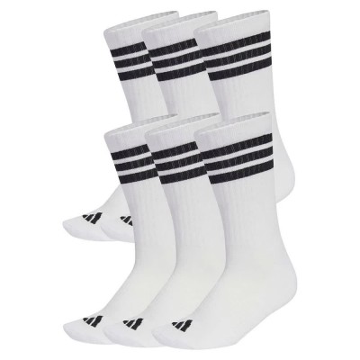 чорапи,мъжки,чорапи,дамски,чорапи,adidas,3,stripes,essentials,cushioned,crew,socks,6,units,white,(white,black,black)