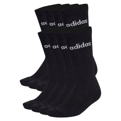 чорапи,мъжки,чорапи,дамски,чорапи,adidas,linear,cushioned,crew,socks,10,units,black,(black,white)