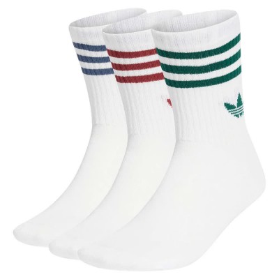чорапи,мъжки,чорапи,дамски,чорапи,adidas,originals,3,stripes,crew,socks,3,units,white,(white,preloved,ruby,preloved,ink,collegiate,green)