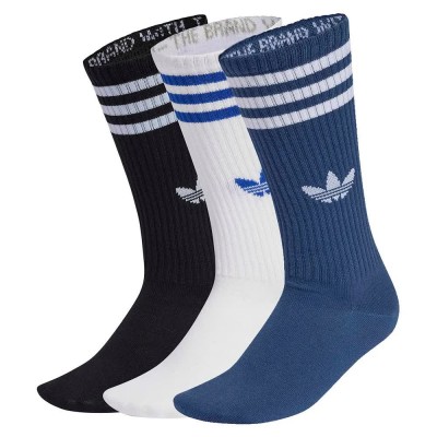 чорапи,мъжки,чорапи,дамски,чорапи,adidas,originals,3,stripes,high,crew,socks,3,units,multicolor,(white,night,marine,black)