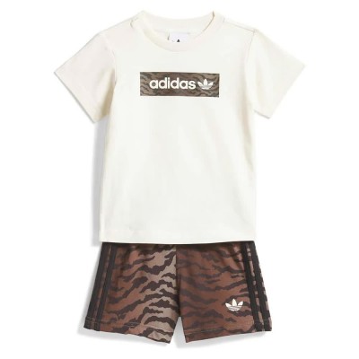 детски,екипи,adidas,originals,aop,short,tee,set,brown,white,(cream,white,night,brown)