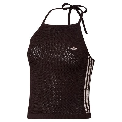 дамски,топове,adidas,originals,knitted,crochet,top,black,(aurora,coffee)