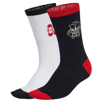 чорапи,мъжки,чорапи,дамски,чорапи,adidas,originals,roses,crew,socks,2,units,white,black,(black,white)