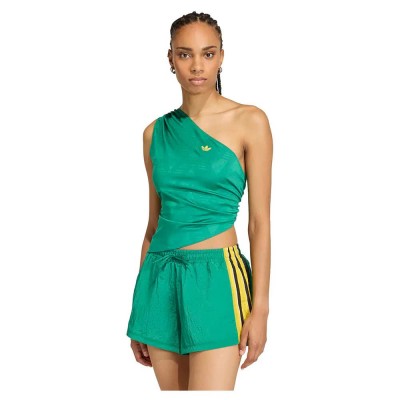 дамски,топове,adidas,originals,rouched,one,shoulder,top,green,(bold,green)