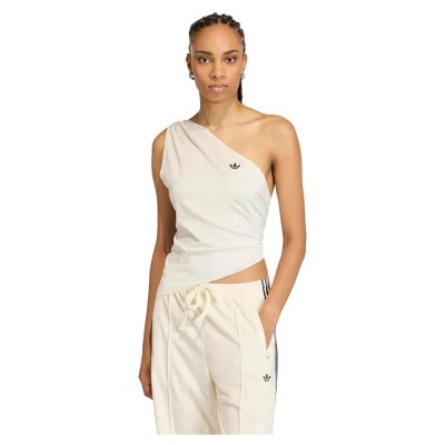 дамски,топове,adidas,originals,rouched,one,shoulder,top,white,(off,white)