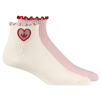 чорапи,мъжки,чорапи,дамски,чорапи,adidas,originals,ruffle,socks,2,units,white,pink,(cream,white,sandy,pink)