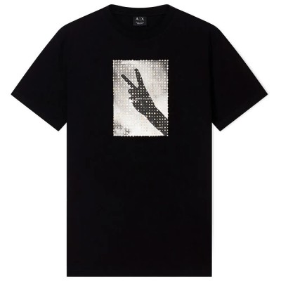 тениска,мъжки,тениски,дамски,тениски,armani,exchange,xm002229,af12308,t,shirt,black,(black)
