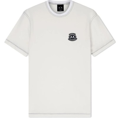 тениска,мъжки,тениски,дамски,тениски,armani,exchange,xm002455,af10358,short,sleeve,t,shirt,white,(off,white)