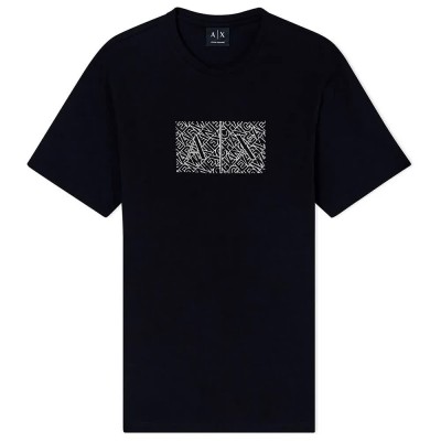 тениска,мъжки,тениски,дамски,тениски,armani,exchange,xm002784,af10356,t,shirt,black,(black)