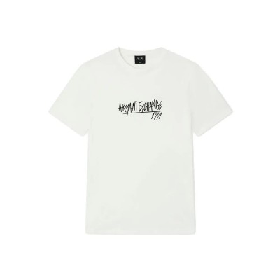 тениска,мъжки,тениски,дамски,тениски,armani,exchange,xm002789,af10356,short,sleeve,t,shirt,white,(off,white)