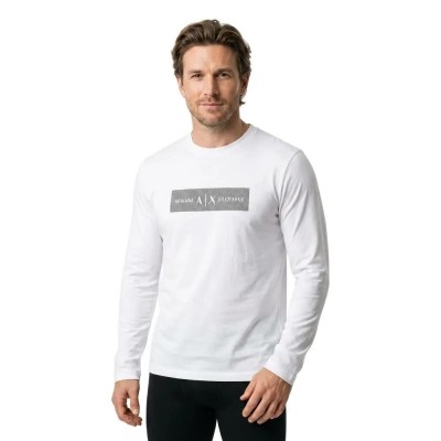 тениска,мъжки,тениски,дамски,тениски,armani,exchange,xm002820,af10356,t,shirt,white,(cream)