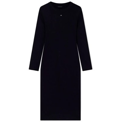 рокля,дамски,поли,и,рокли,armani,exchange,xw001834,af18852,long,sleeve,dress,black,(black)