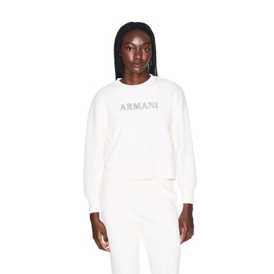 блуза,дамски,блузи,armani,exchange,xw002049,af21298,sweatshirt,white,(iso)