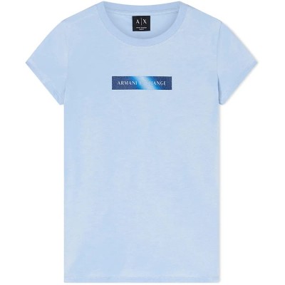 тениска,мъжки,тениски,дамски,тениски,armani,exchange,xw002112,af16294,short,sleeve,t,shirt,blue,(glacial)