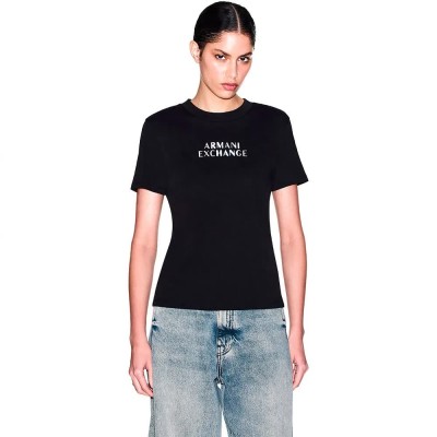 тениска,мъжки,тениски,дамски,тениски,armani,exchange,xw002324,af10356,short,sleeve,t,shirt,black,(black)