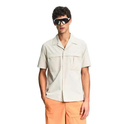 риза,с,къс,ръкав,дамски,ризи,мъжки,ризи,aigle,ais26mshi004,short,sleeve,shirt,beige,(sand)