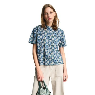 риза,с,къс,ръкав,дамски,ризи,мъжки,ризи,aigle,ais26wshi007,short,sleeve,shirt,blue,(blue,fog,print)