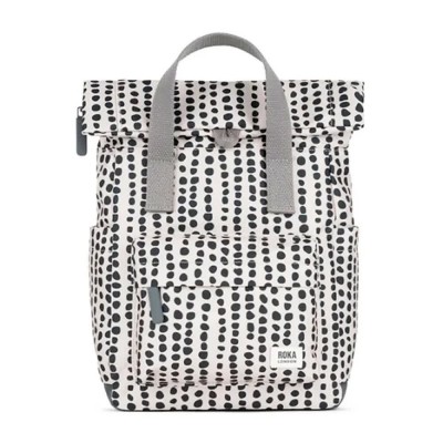 раница,раници,roka,london,canfield,b,recycled,canvas,backpack,white,(linear,dot)