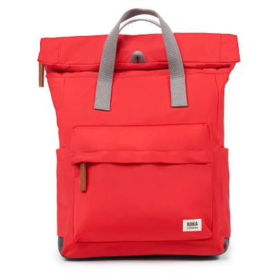 раница,раници,roka,london,canfield,b,recycled,nylon,backpack,red,(chili,oil)