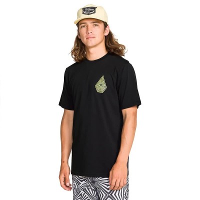 тениска,мъжки,тениски,дамски,тениски,volcom,all,seeing,short,sleeve,t,shirt,black,(black)