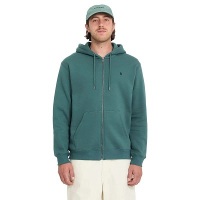 блуза,мъжки,пуловери,volcom,single,stone,full,zip,sweatshirt,green,(rifle,green)