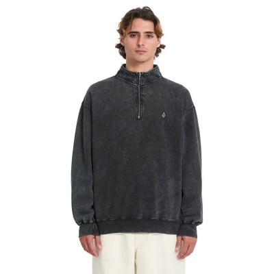 блуза,мъжки,пуловери,volcom,single,stone,half,zip,sweatshirt,black,(light,acid,black)
