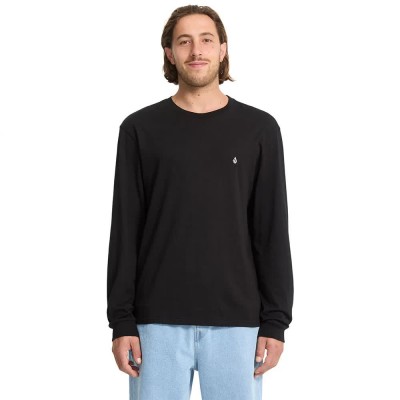 тениска,мъжки,тениски,дамски,тениски,volcom,stone,blanks,long,sleeve,t,shirt,black,(black)