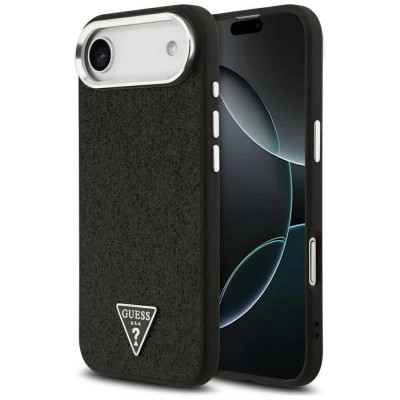 други,аксесоари,guess,glitter,triangle,logo,magsafe,iphone,air,phone,case,black,(black)