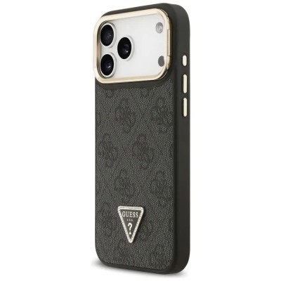 други,аксесоари,guess,pu,triangle,logo,&,stand,camera,magsafe,iphone,17,pro,max,phone,case,4g,black,(black)