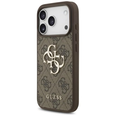 други,аксесоари,guess,strap,classic,logo,iphone,17,pro,phone,case,4g,brown,(brown)