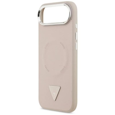 други,аксесоари,guess,triangle,logo,magsafe,iphone,air,phone,case,pink,(pink)