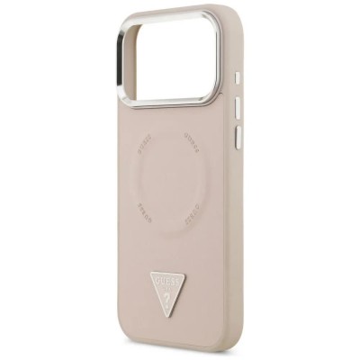 други,аксесоари,guess,triangle,logo,magsafe,iphone,17,pro,max,phone,case,pink,(pink)