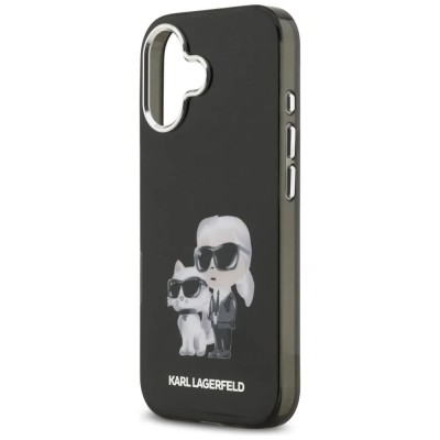 други,аксесоари,karl,lagerfeld,iml,aquarelle,karl,&,choupette,&,logo,magsafe,iphone,17,phone,case,black,(black)