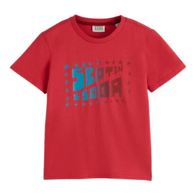 тениска,мъжки,тениски,дамски,тениски,scotch,&,soda,181927,short,sleeve,t,shirt,red,(tomato,puree)