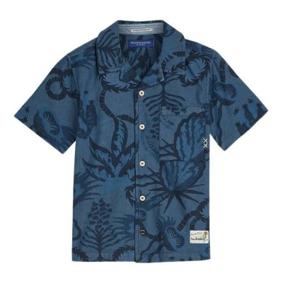 риза,с,къс,ръкав,дамски,ризи,мъжки,ризи,scotch,&,soda,181970,short,sleeve,shirt,blue,(shine,a,light)