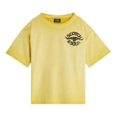 тениска,мъжки,тениски,дамски,тениски,scotch,&,soda,181988,short,sleeve,t,shirt,yellow,(habanero,gold)