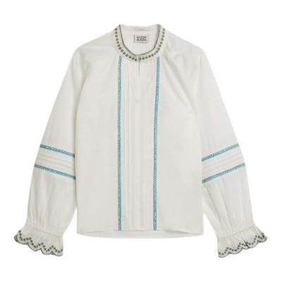 дамски,блузи,scotch,&,soda,182058,long,sleeve,blouse,white,(eggnog)
