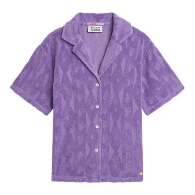 риза,с,къс,ръкав,дамски,ризи,мъжки,ризи,scotch,&,soda,182068,short,sleeve,shirt,purple,(cactus,stripe,paisley,purple)
