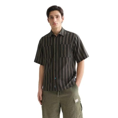 риза,с,къс,ръкав,дамски,ризи,мъжки,ризи,scotch,&,soda,182246,relaxed,fit,short,sleeve,shirt,green,(meteorite,stripe)