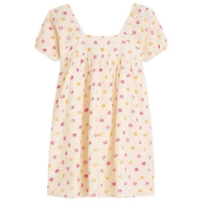 рокля,дамски,поли,и,рокли,scotch,&,soda,182860,short,sleeve,short,dress,beige,(foulard,multi)