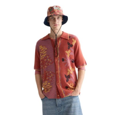 блуза,мъжки,пуловери,дамски,пуловери,scotch,&,soda,182876,short,sleeve,sweater,orange,(desert,hawaiian,bossa,nova)