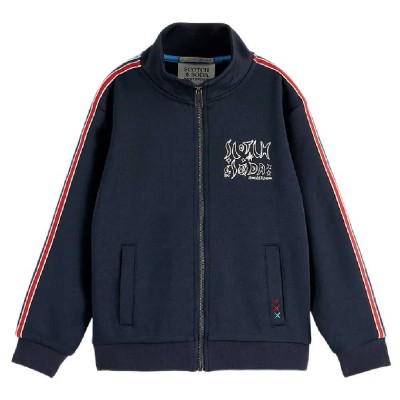 блуза,детски,блузи,scotch,&,soda,182990,full,zip,sweatshirt,blue,(sky,captain)